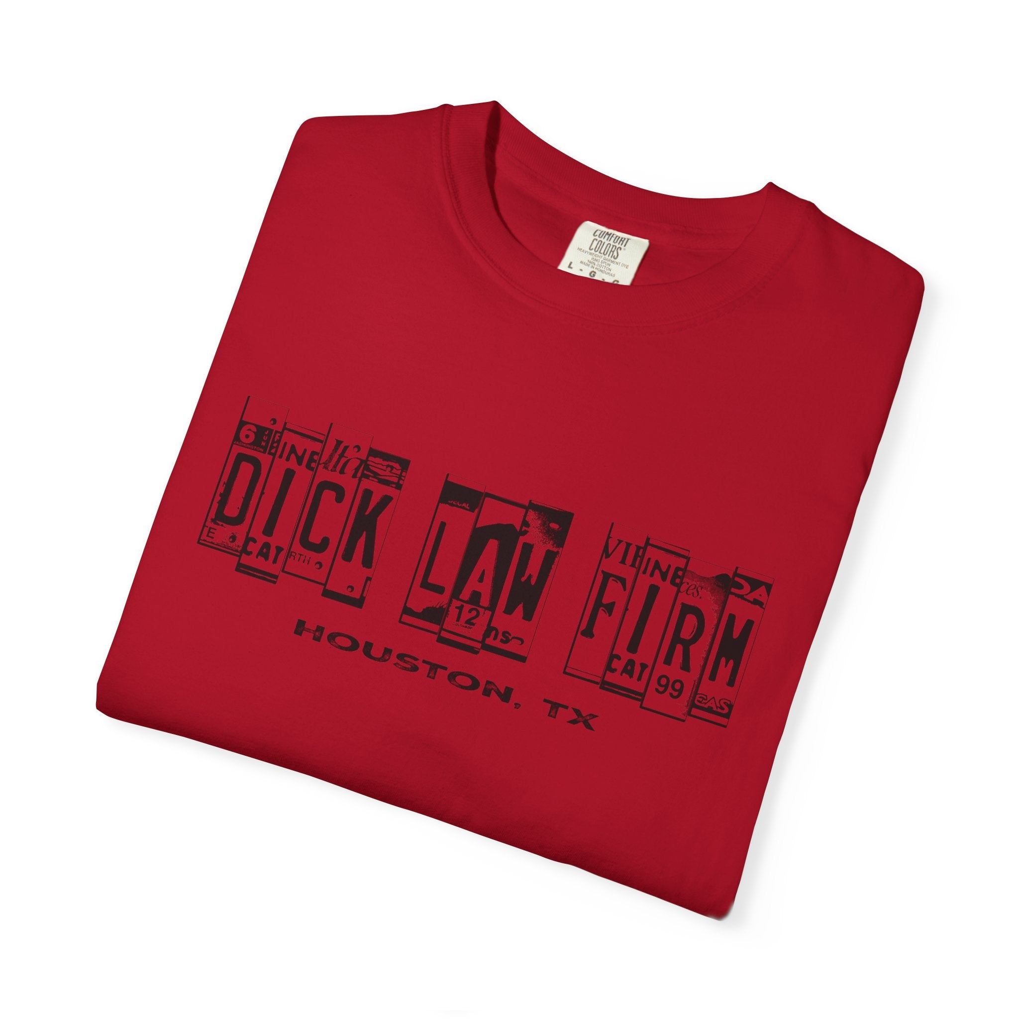 Dick Law Firm License Plate Unisex Graphic Tee