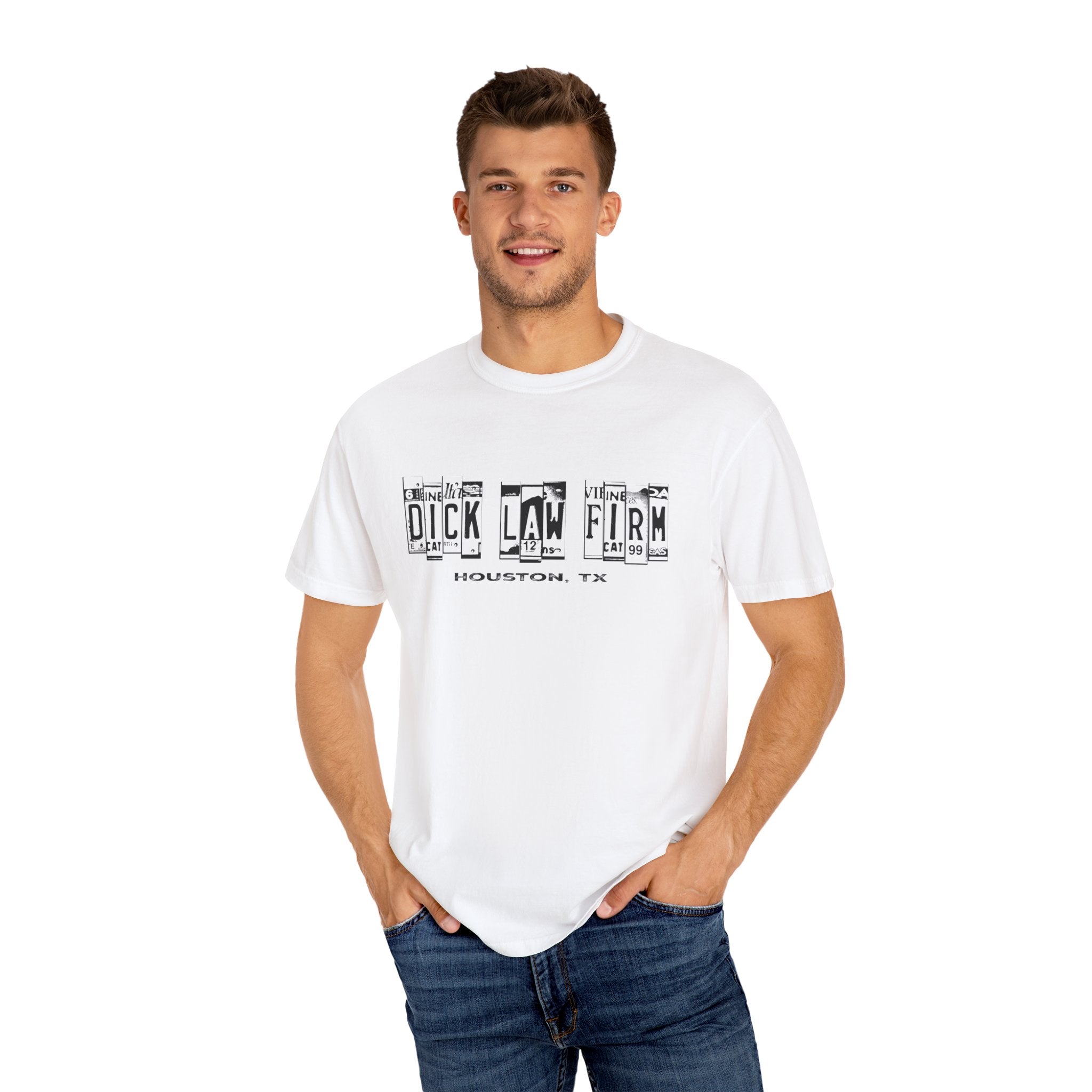 Dick Law Firm License Plate Unisex Graphic Tee