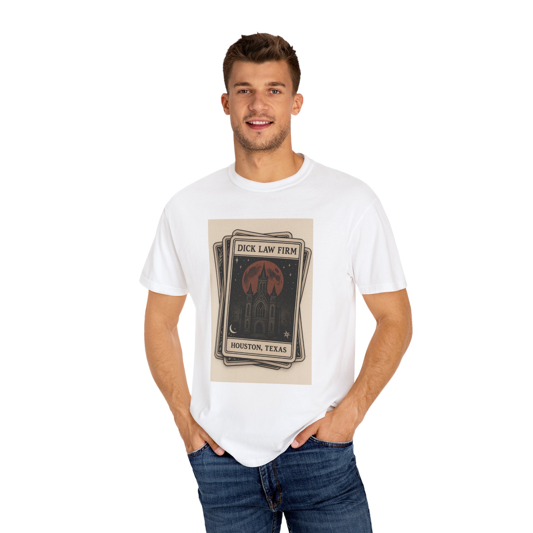 Dick Law Firm Tarot Card Unisex Graphic Tee