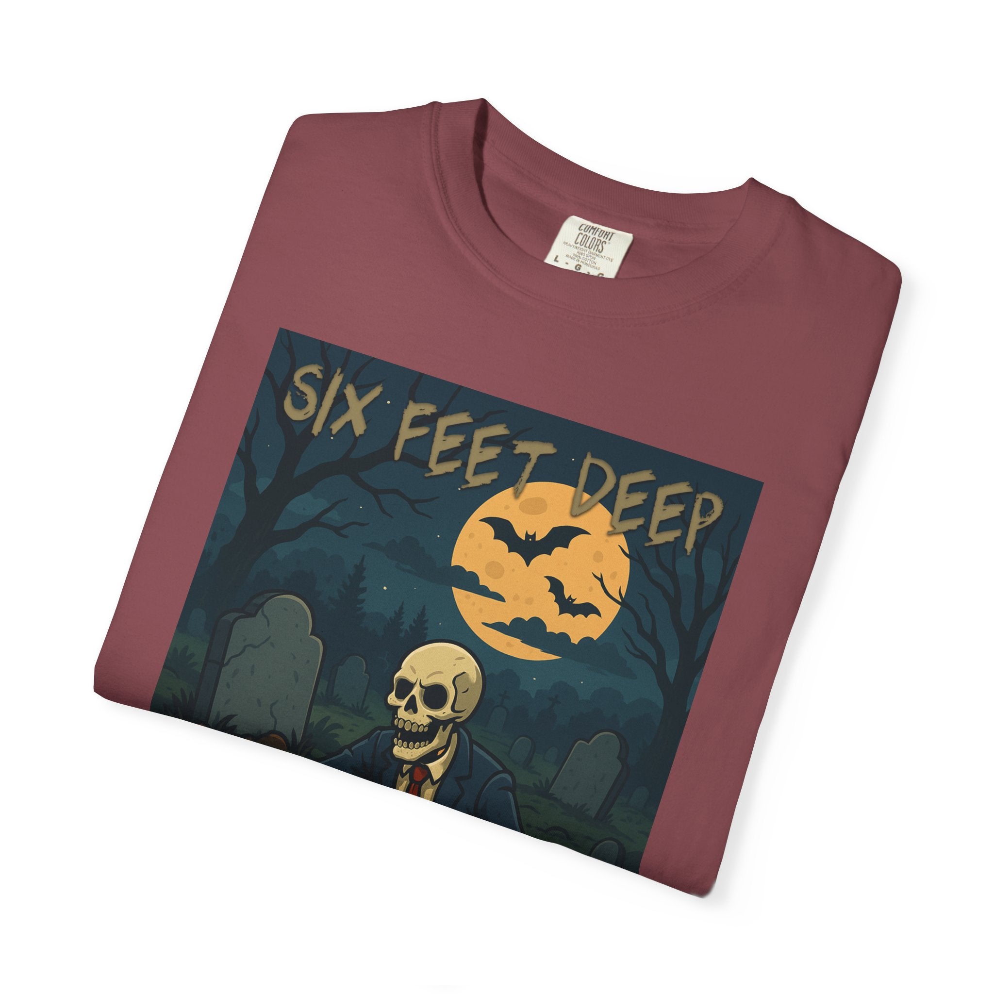 Six Feet Deep Halloween Unisex Graphic Tee