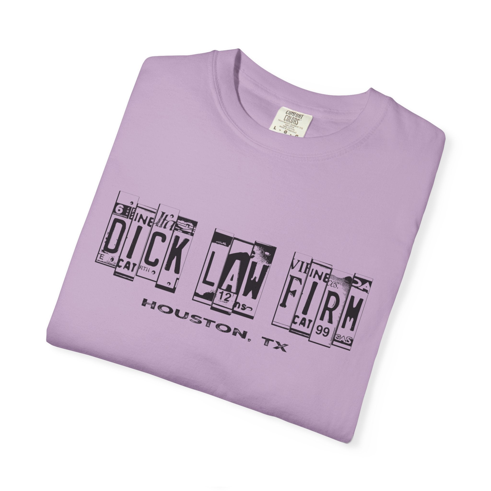 Dick Law Firm License Plate Unisex Graphic Tee