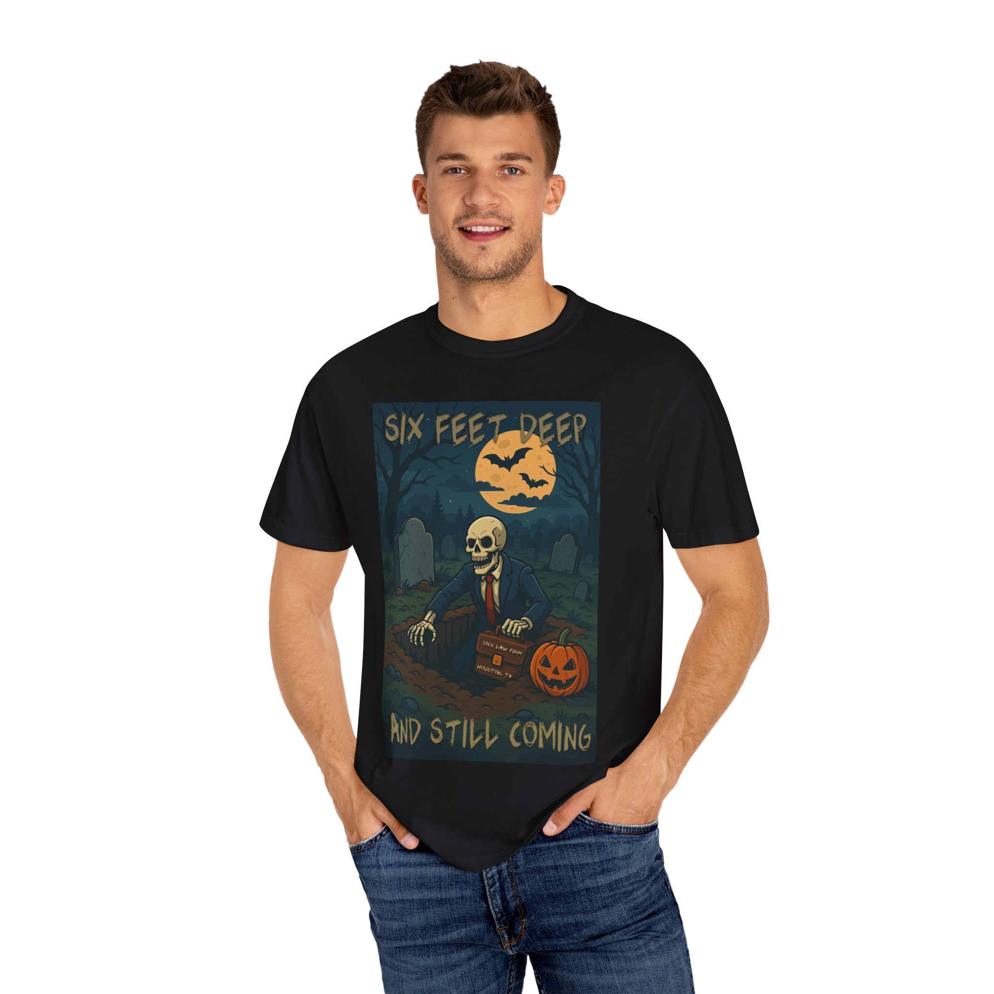 Six Feet Deep Halloween Unisex Graphic Tee