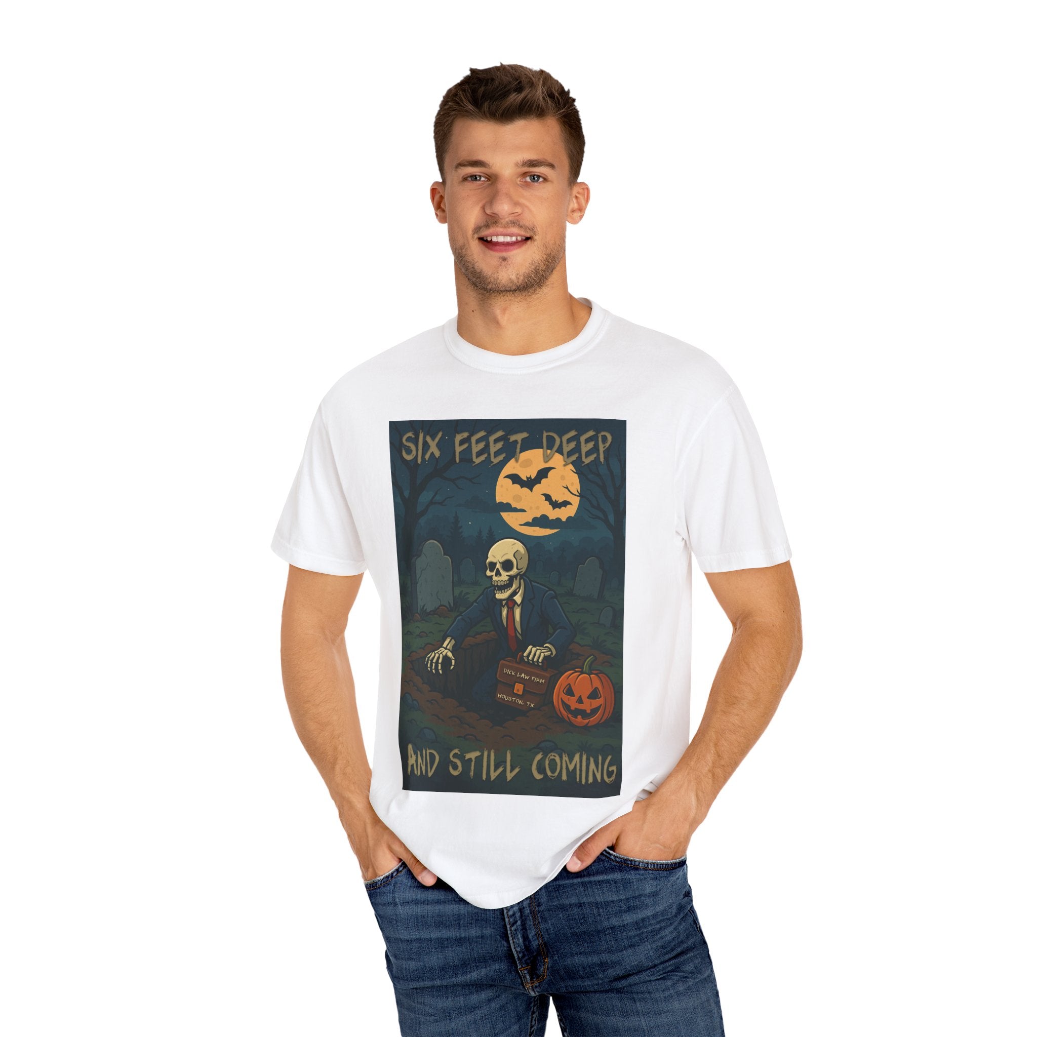 Six Feet Deep Halloween Unisex Graphic Tee