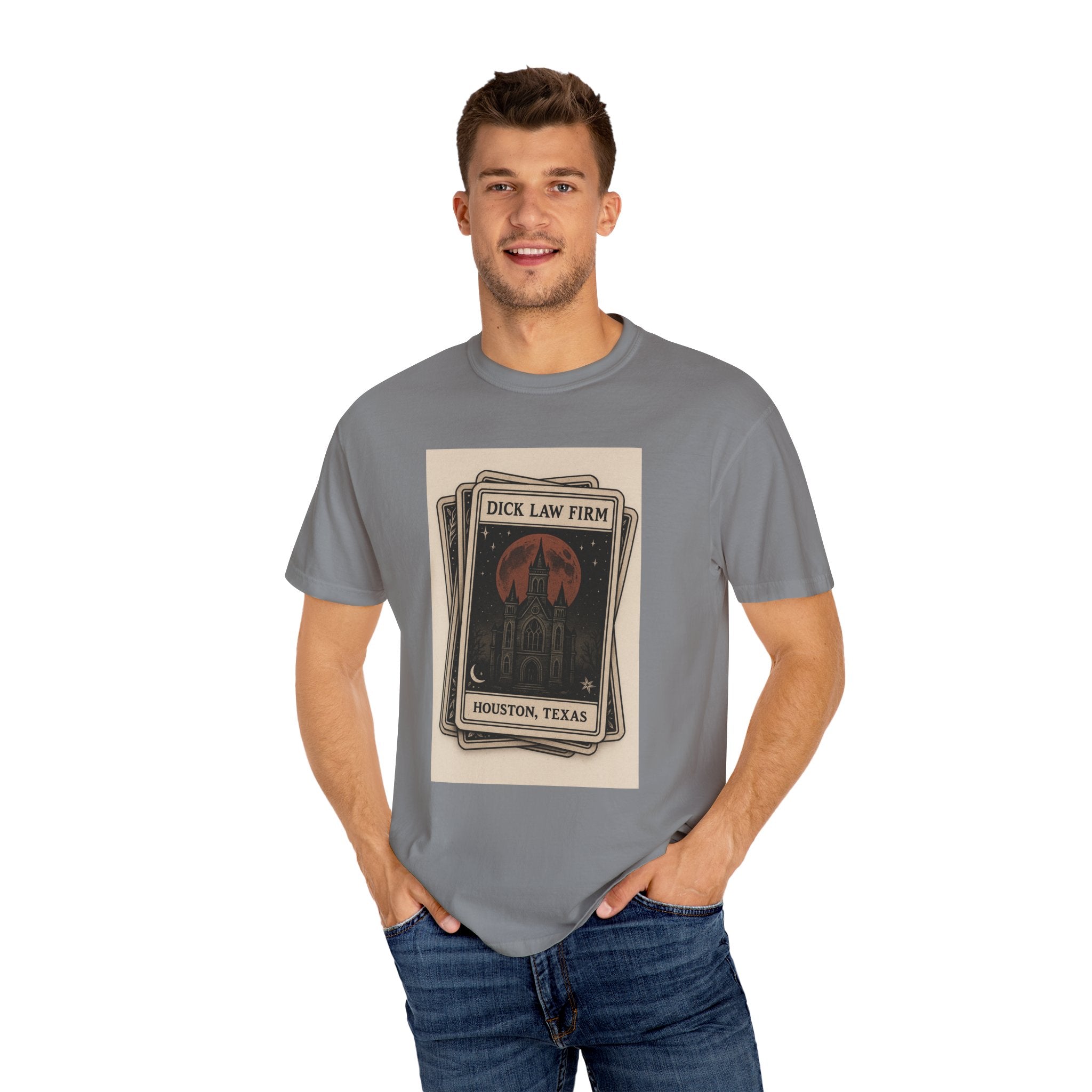 Dick Law Firm Tarot Card Unisex Graphic Tee