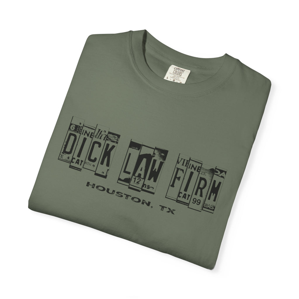 Dick Law Firm License Plate Unisex Graphic Tee