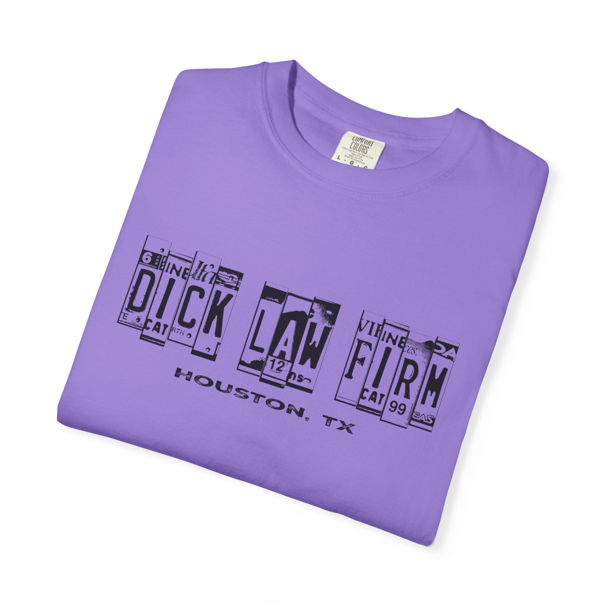 Dick Law Firm License Plate Unisex Graphic Tee