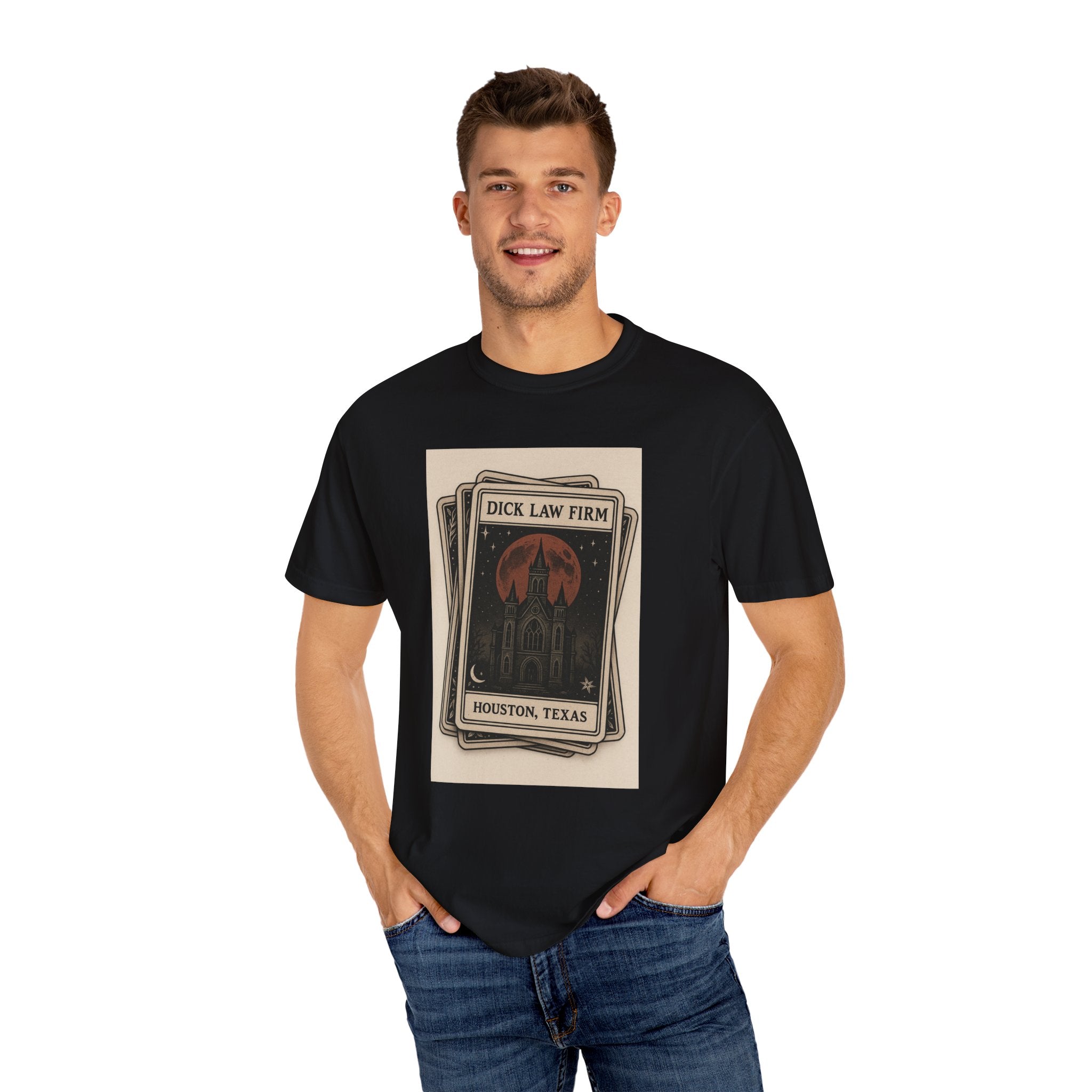 Dick Law Firm Tarot Card Unisex Graphic Tee