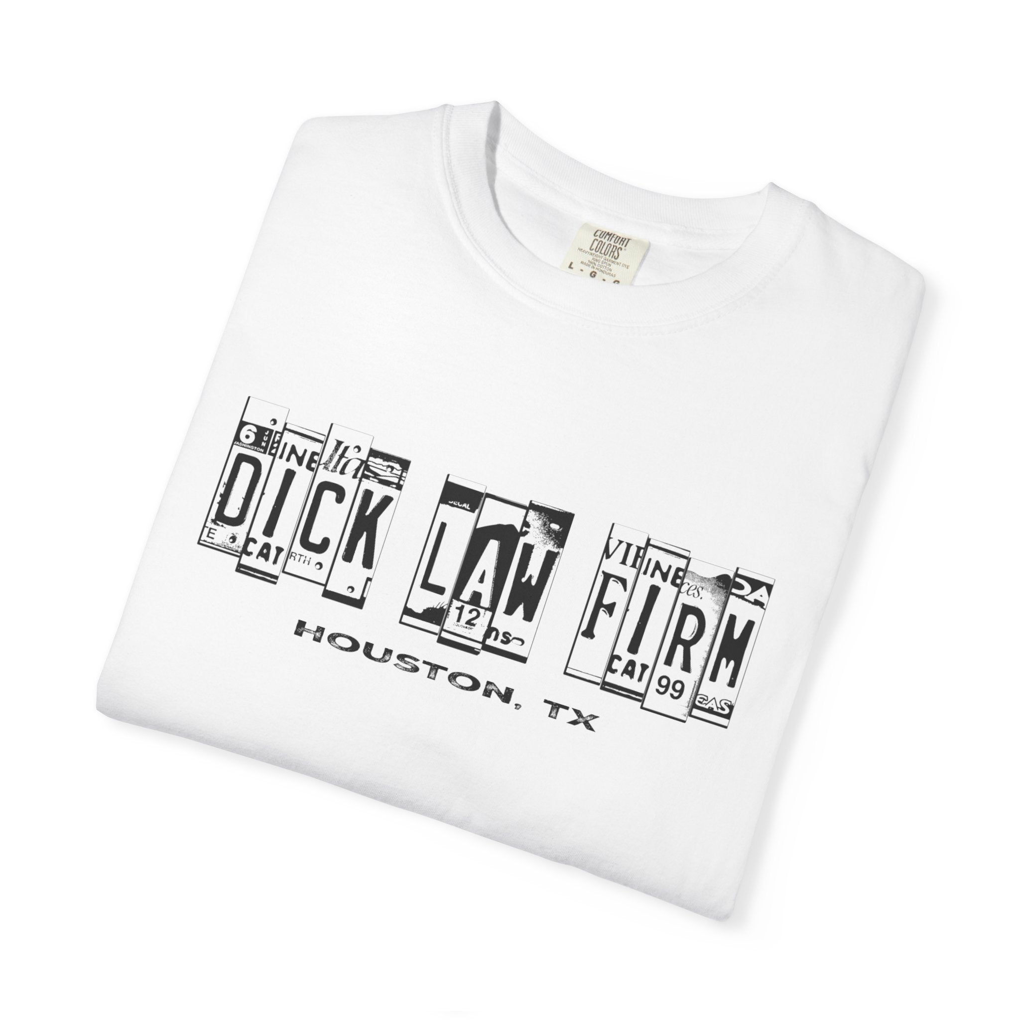 Dick Law Firm License Plate Unisex Graphic Tee