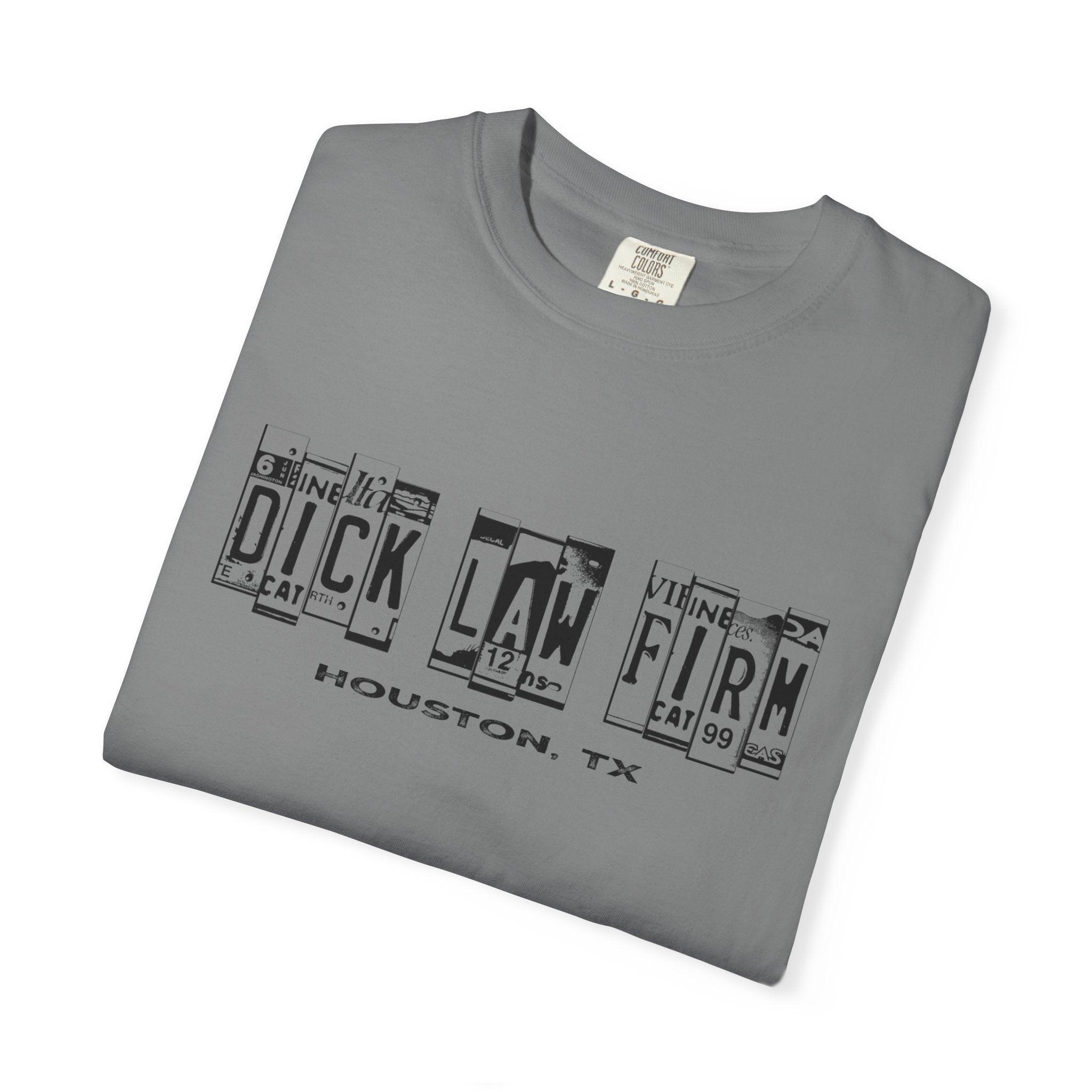 Dick Law Firm License Plate Unisex Graphic Tee