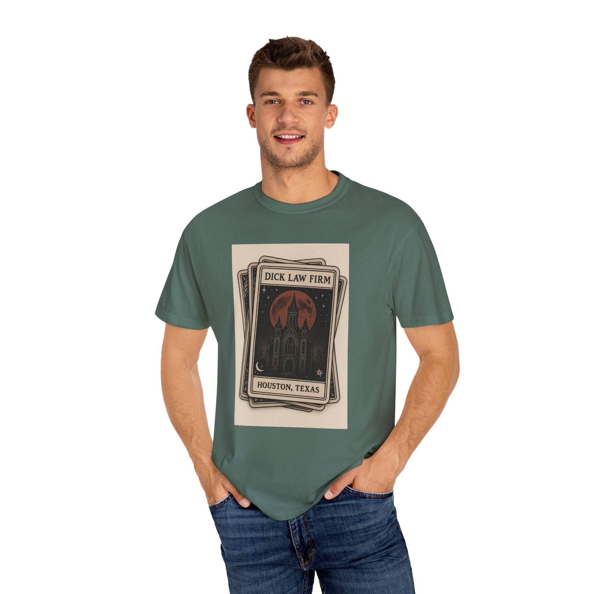 Dick Law Firm Tarot Card Unisex Graphic Tee